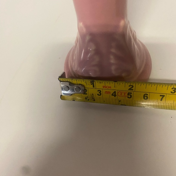 Brush McCoy Bud Pink Vase , small chip on top - Picture 8 of 8